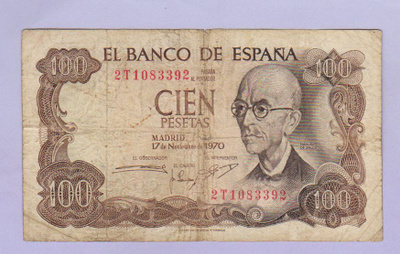 Espanja 100 Pesetas v.1973 P-152
