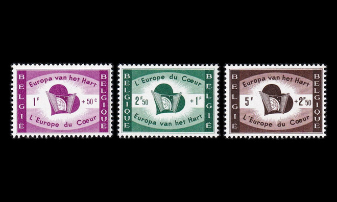 Belgia 1143-5 ** Pakolaisapu (1959)