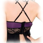 UUSI. Nätti selästä avoin yöasu, babydoll, L-XL - pikkukuva 2