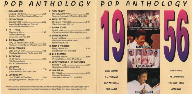 Pop Anthology - 1994 - 1956 - CD