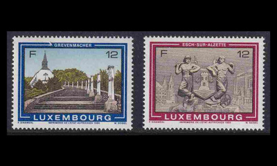 Luxemburg 1160-1 ** Nähtävyyksiä (1986)