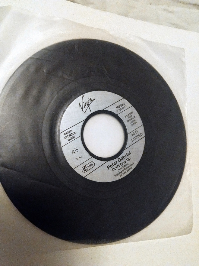 Peter Gabriel - Don't give up 7'' vinyylisinkku