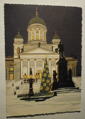 Helsinki, Suurkirkko ja joulukuusi 1960-l. (Eronen), p. 1968