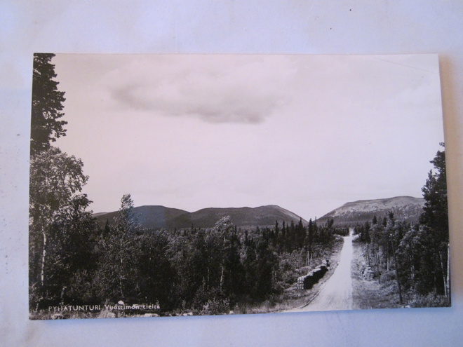 VANHA kortti Lappi Pyhätunturi 1950-l Alkup.Mallikappale