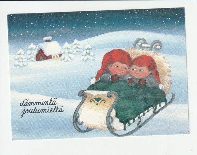 Postikortti, JOULUKORTTI , Taiteilija TYTTI
