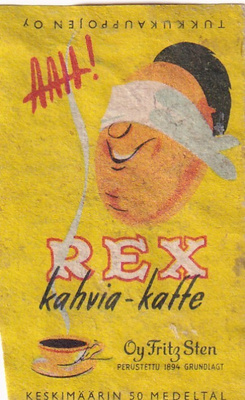 Oy Fritz Sten, REX kahvia   4/16