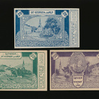 Itävalta Notgeld 20, 30, 50 Heller, St. Georgen 1920 - pikkukuva 1