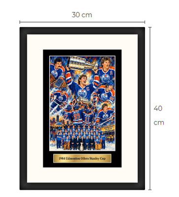 Uusi Edmonton Oilers NHL art print Limited Edition