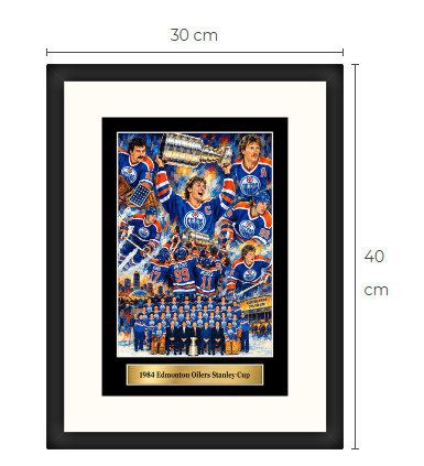 Uusi Edmonton Oilers NHL art print Limited Edition