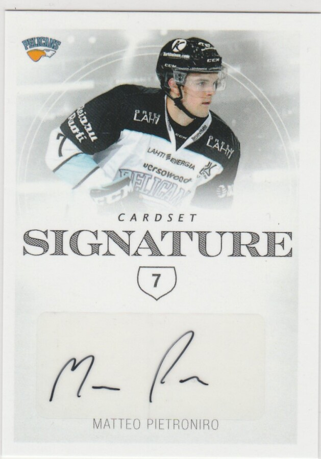 2019/20  Cardset Signature Matteo Pietroniro , Pelicans