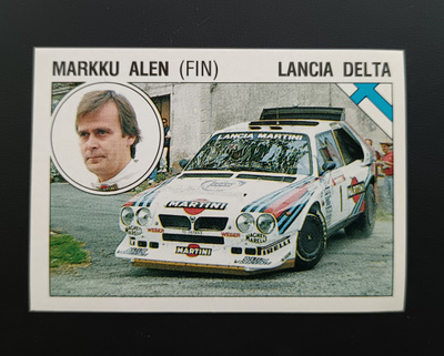 1986 Panini Supersport #48 Markku Alen