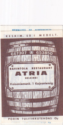 Helsinki, Ravintola ATRIA b527