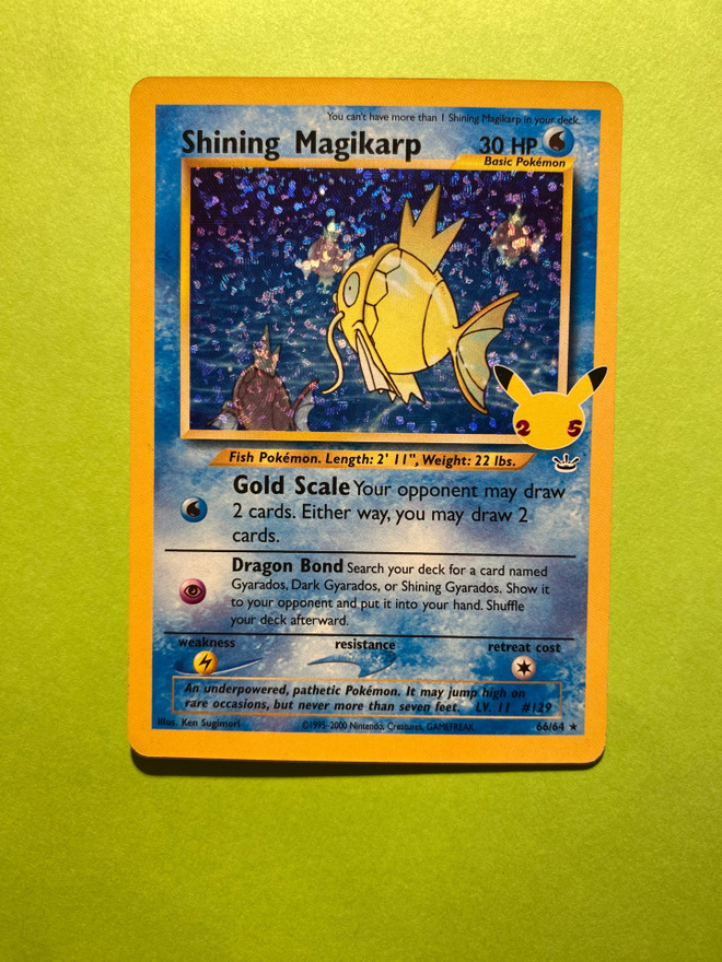 Shining Magikarp 66/64 celebrations