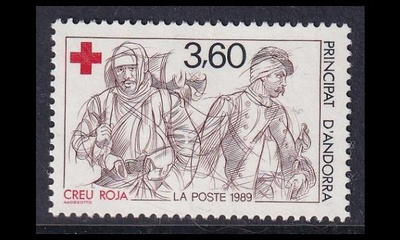 Andorra Fr 401 ** Punainen Risti (1989)