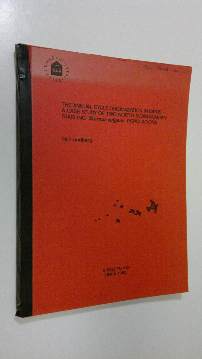 Per Lundberg : The annual cycle organization in birds - a...