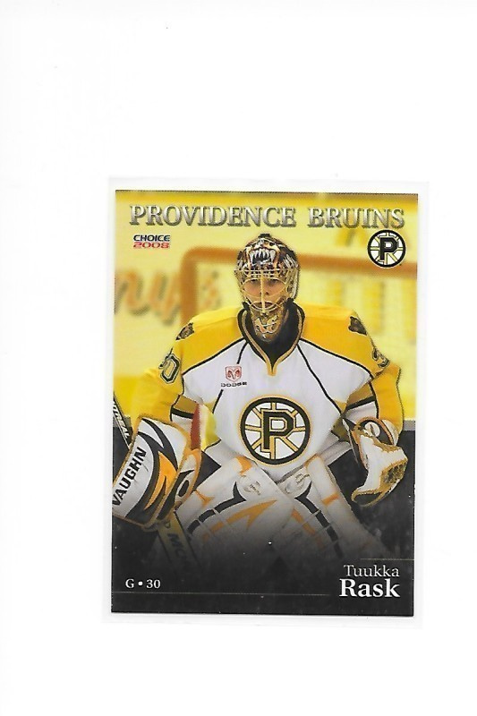 2007-08 Providence Bruins #15 Tuukka Rask farmi MV