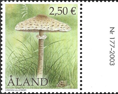 Åland 2003  Sieniä 2,50 €  välilöpari numero ** LaPe 216
