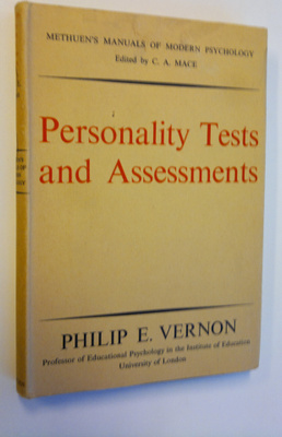 Philip E. Vernon : Personality Tests and Assessments