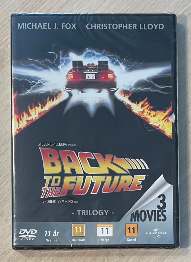 Paluu tulevaisuuteen -trilogia (3DVD) Michael J. Fox (UUSI)