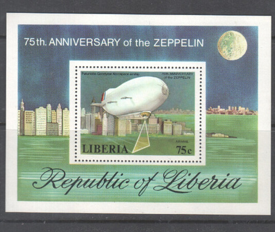 Liberia zeååelin blokki postituoreena