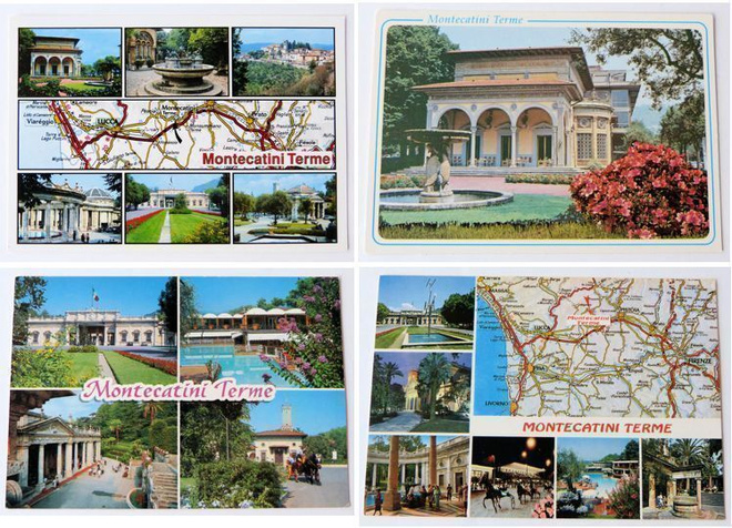 Montecatini Terme - Postikortteja 4 kpl