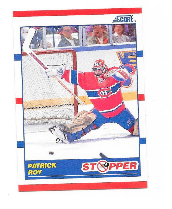 1990-91 Score #344 Patrick Roy Montreal Canadiens MV