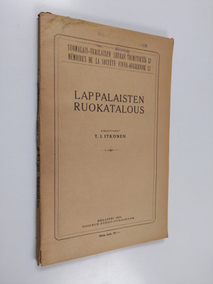 T. I. Itkonen : Lappalaisten ruokatalous