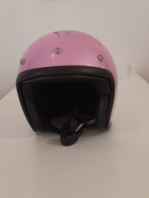 DMD pink glitter kypärä