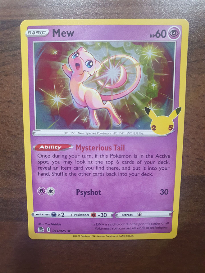 Pokemon Mew 011/025 Holo Rare