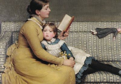 George Dunlop Leslie: Tytölle luetaan kirjaa