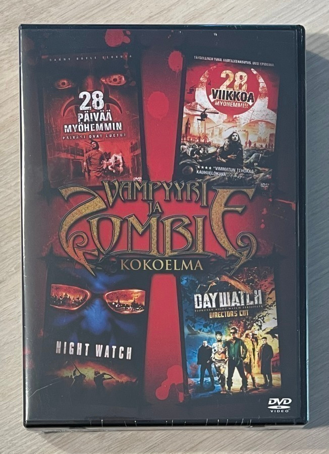 Vampyyri ja Zombie -kokoelma (4DVD) uusi ja muoveissa