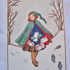 VANHA Postikortti Joulukortti Art Deco 1917 KIVA - pikkukuva 1