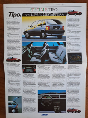 Fiat Tipo -esite 80-luvun lopusta