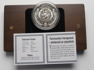 Talvisodan hengessä - Yhdessä ja ylpeänä mitali