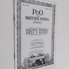P & O and British India Lines : Sailings, Passagerates & ... - pikkukuva 1