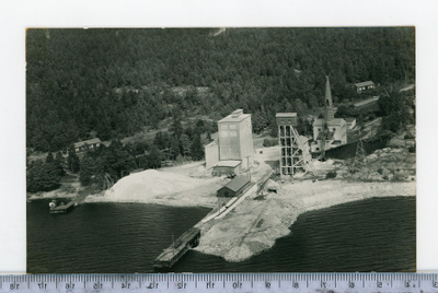 Sipoo ilmakuva Kalkkitehdas 1958 kuva. Jansson