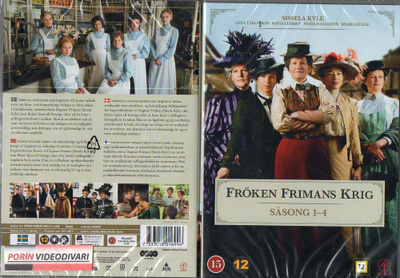 fröken frimans krig 1-4 season (35 399) UUSI DVD nordic, (4