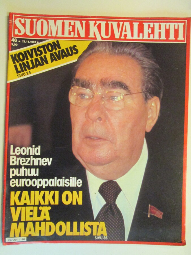 SUOMEN KUVALEHTI 46/1981 44 V. TAKAA SISÄLLYSLUET. KUVISSA