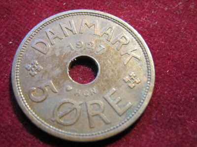 5 öre 1927 Tanska-Denmark