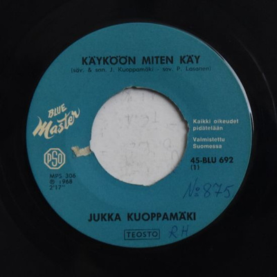 Single: Kuoppamäki, Jukka - Käyköön miten käy / Jos olet ...