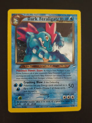 Pokemon kortti Dark Feraligatr Neo Destiny Holo 5/105