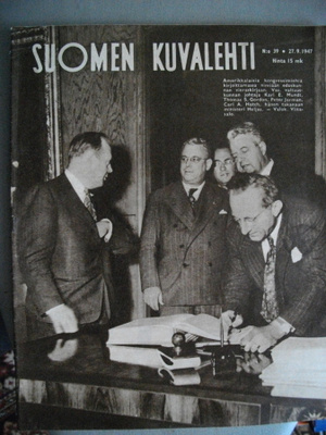Suomen Kuvalehti Nro 39/1947 (6.11)