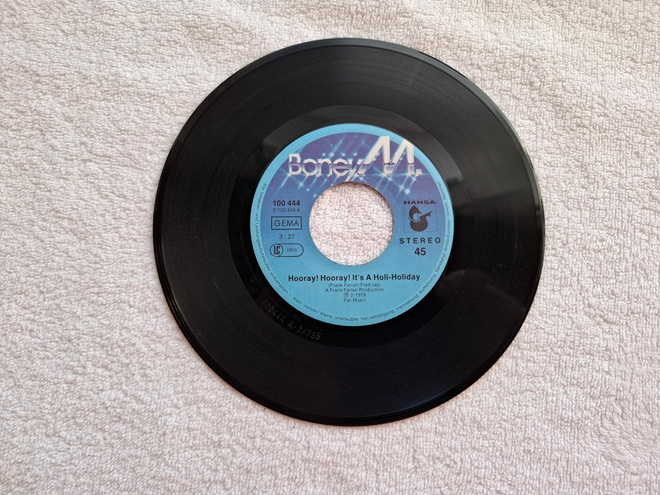 Boney M. – Hooray! Hooray! It's A Holi-Holiday 7" single