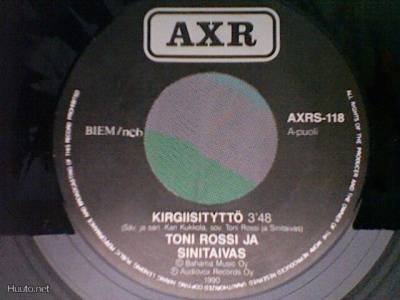 TONI ROSSI:KIRGIISITYTTÖ/KULTAISET KORVARENKAAT::VINYYLI 7"