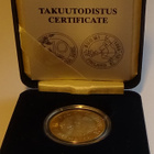 1999 10 markkaa proof Puhetta Pohjolasta Kulta/hopea - pikkukuva 5