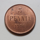5 penniä 1916 leimakiiltoa! - pikkukuva 1