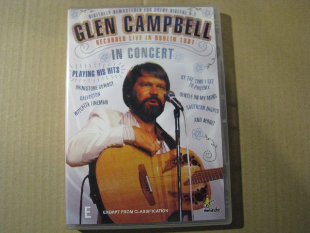GLEN CAMPBELL IN CONCERT - Live In Dublin ( dvd )