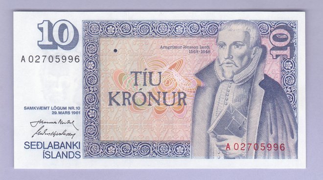 Islanti Iceland 10 Kronur v.1981-84 (1961) UNC P-48