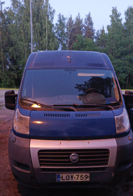 Pakettiautoksi rekisteröity Fiat Ducato varaosiksi