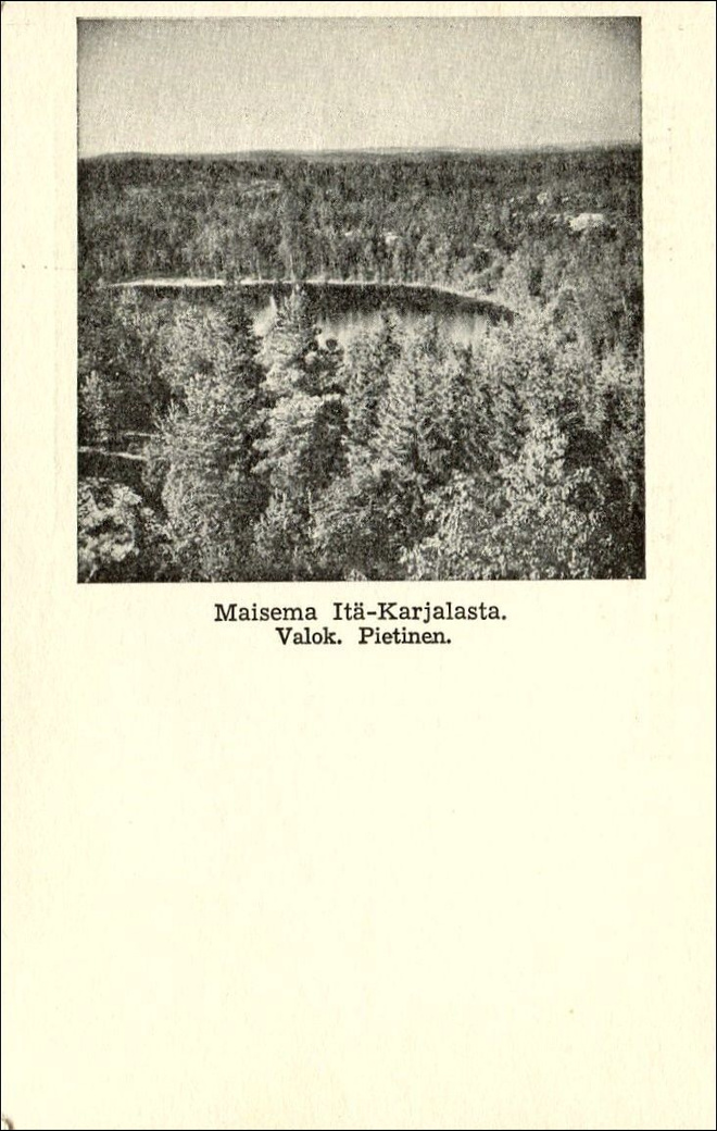 Maisema Itä-Karjalasta, käyttämätön